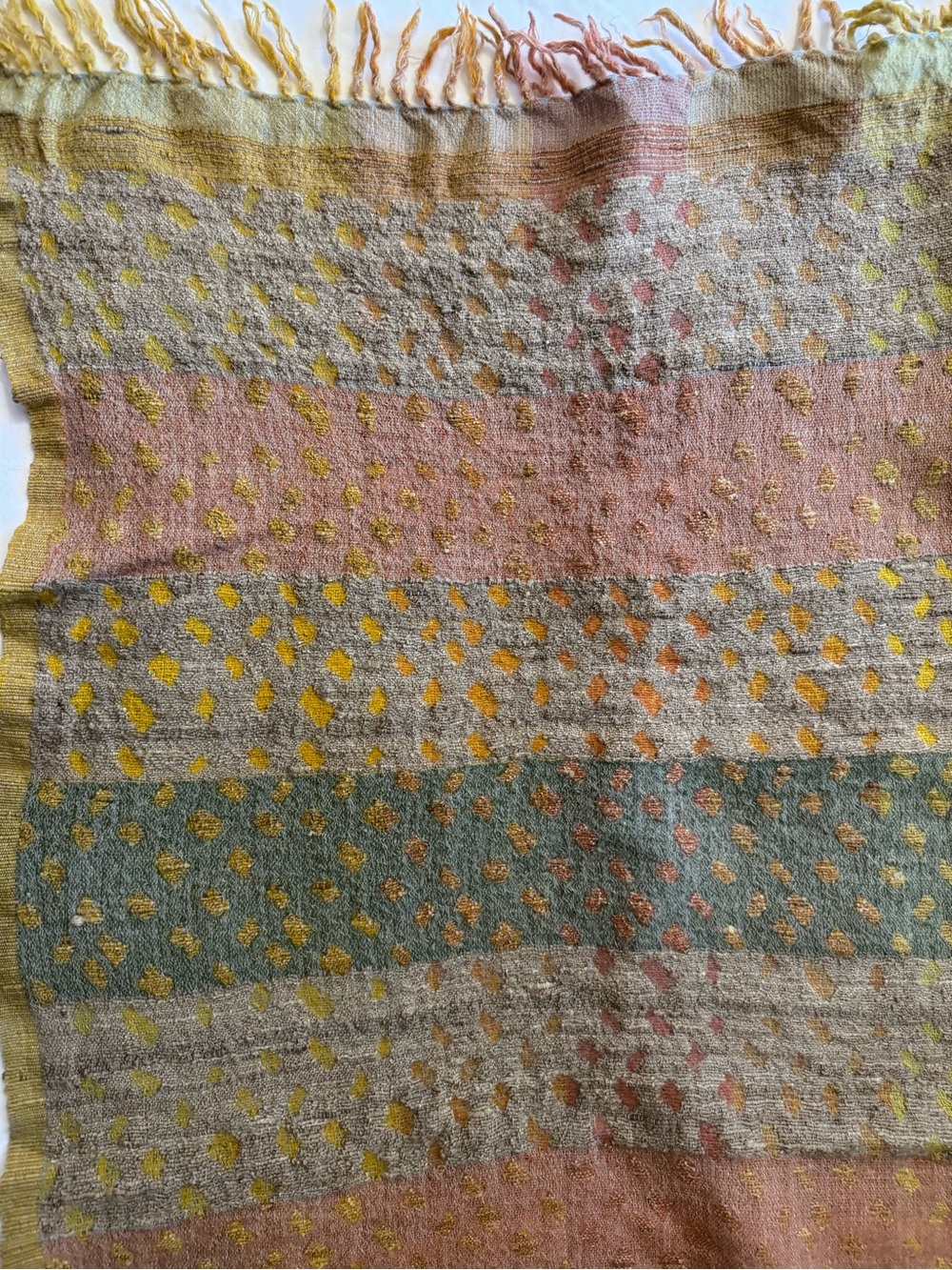 Neeru Kumar Hand Woven Wool Silk Throw Blanket 55× 60